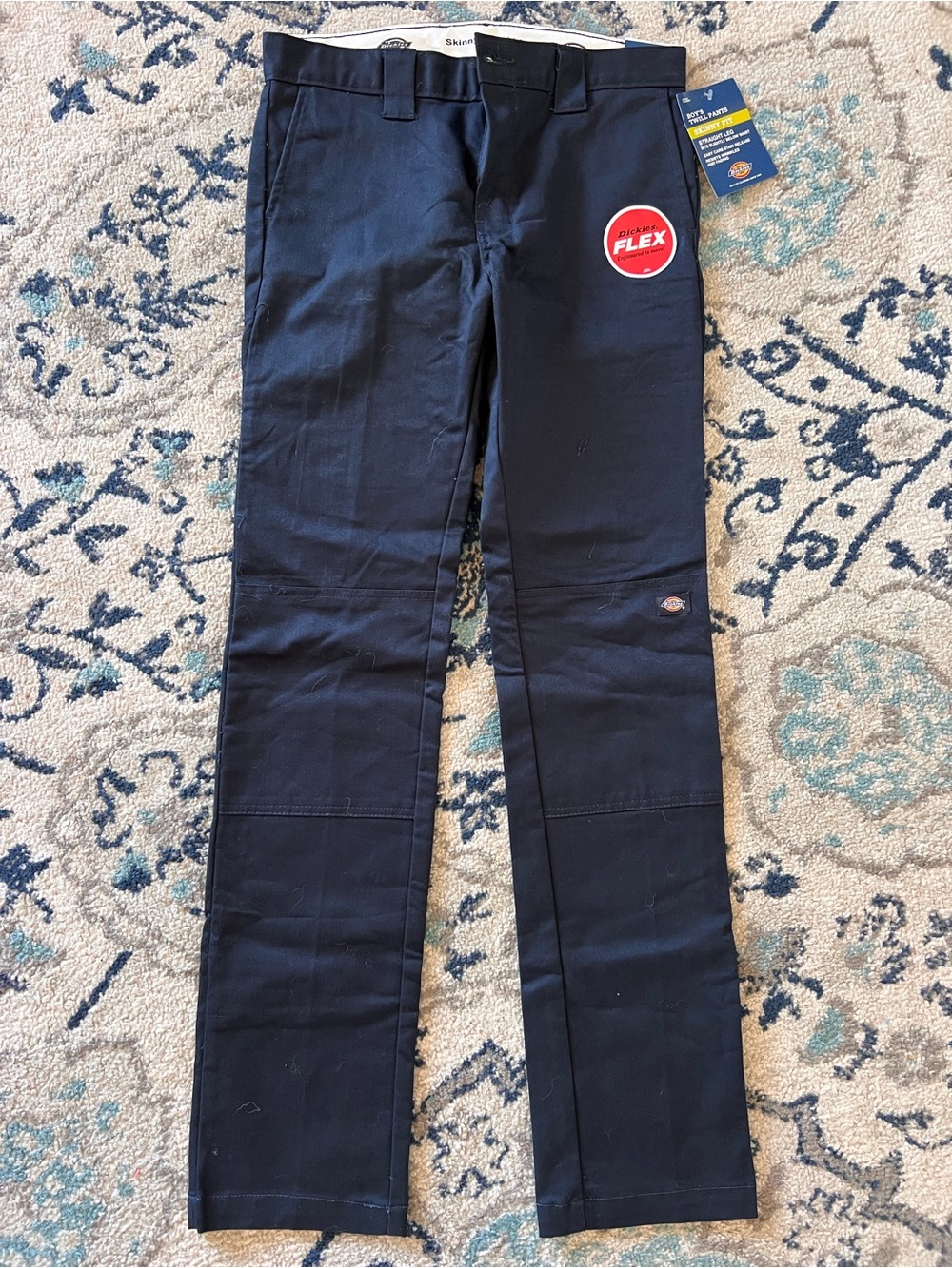 Dickies Navy Straight Work Pants with Flex